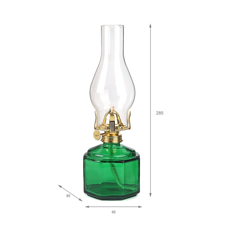Brilagi - Lampa naftowa MERLIN zielona