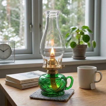 Brilagi - Lampa naftowa MERLIN zielona