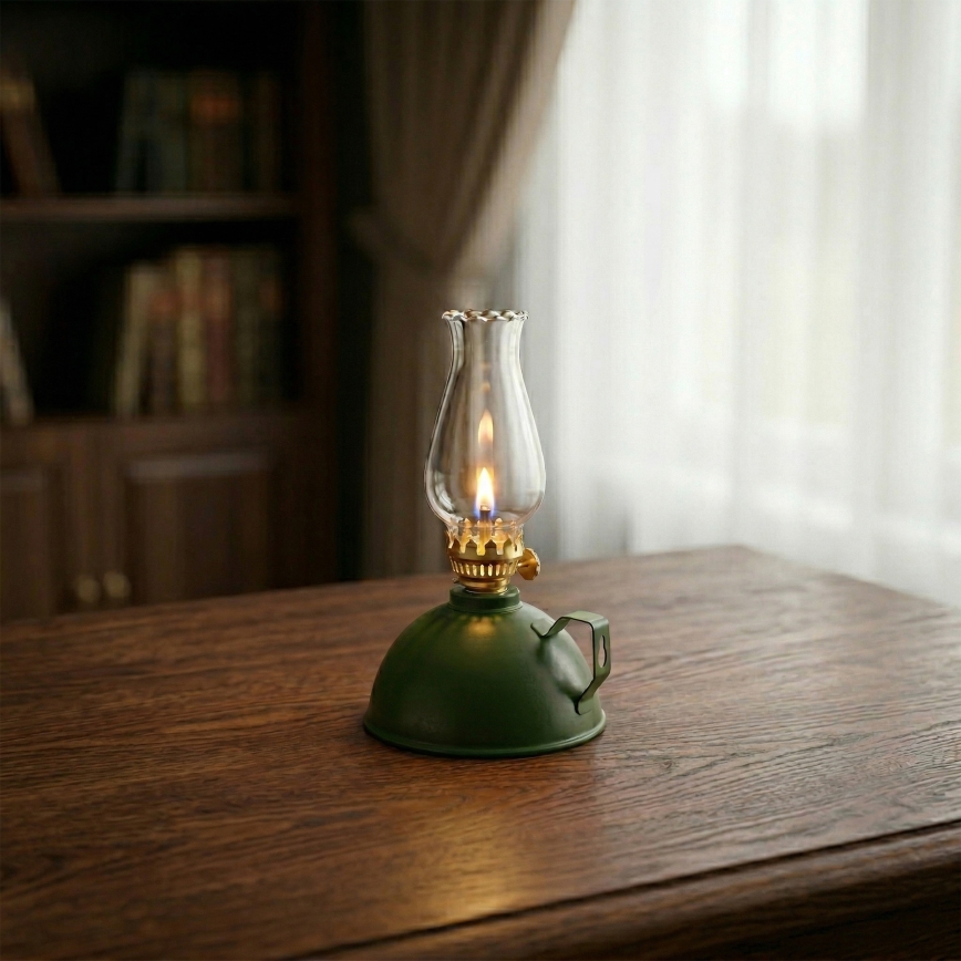 Brilagi - Lampa naftowa MERLIN zielona