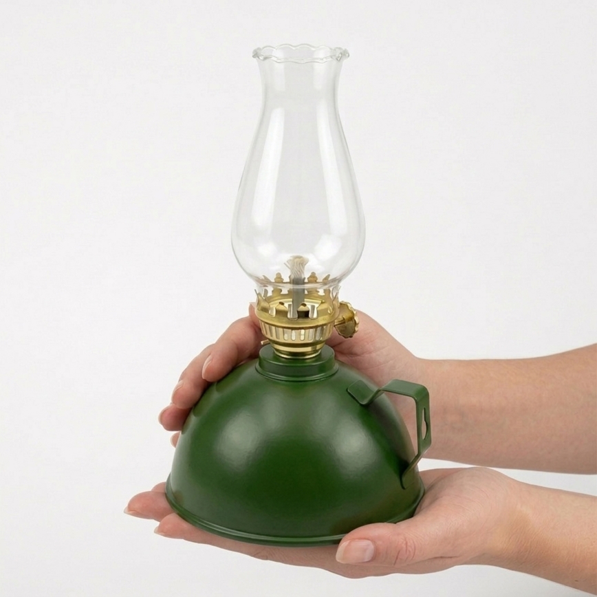 Brilagi - Lampa naftowa MERLIN zielona