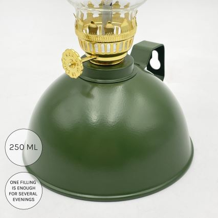 Brilagi - Lampa naftowa MERLIN zielona