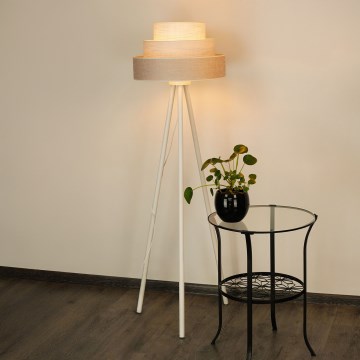 Brilagi - Lampa podłogowa ALASKA LUNETA 1xE27/15W/230V szare/kremowy