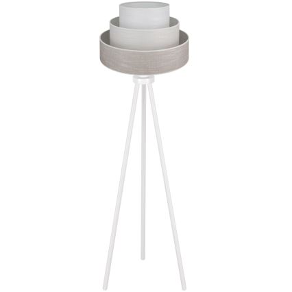 Brilagi - Lampa podłogowa ALASKA LUNETA 1xE27/15W/230V szare/kremowy