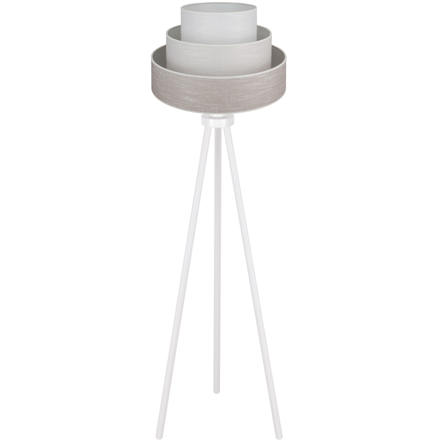 Brilagi - Lampa podłogowa ALASKA LUNETA 1xE27/15W/230V szare/kremowy