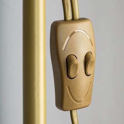 Brilagi - Lampa podłogowa ARIANA 1xE27/100W/230V + 1xE14/25W złota