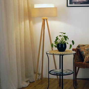 Brilagi - Lampa podłogowa ARIZONA BOHO 1xE27/15W/230V beżowa