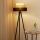 Brilagi - Lampa podłogowa ASPEN LUNETA 1xE27/15W/230V czarna/beżowa/kremowa