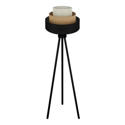 Brilagi - Lampa podłogowa ASPEN LUNETA 1xE27/15W/230V czarna/beżowa/kremowa
