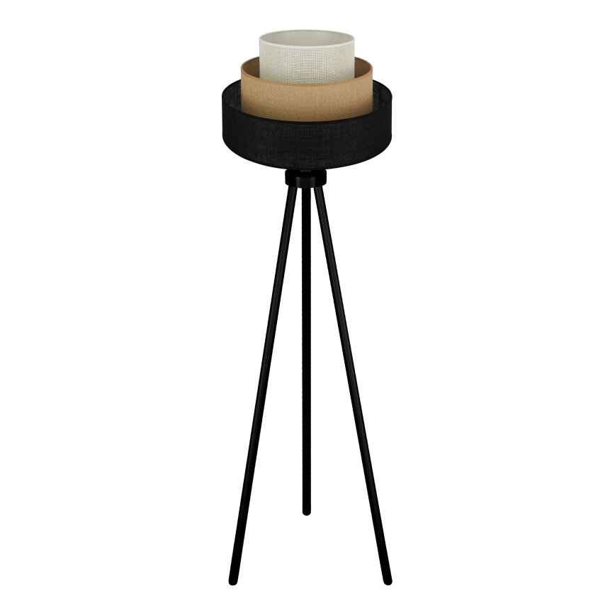 Brilagi - Lampa podłogowa ASPEN LUNETA 1xE27/15W/230V czarna/beżowa/kremowa
