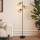 Brilagi - Lampa podłogowa BASKLITE 3xE14/15W/230V drewno kauczukowe/czarny
