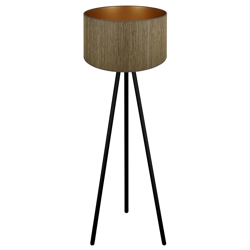 Brilagi - Lampa podłogowa BOSTON ROLLER 1xE27/15W/230V słoma brązowy/złoty
