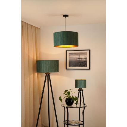 Brilagi - Lampa podłogowa BOSTON ROLLER 1xE27/15W/230V słoma zielony/złoty