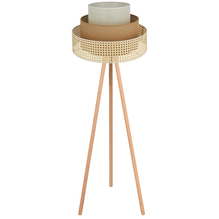 Brilagi - Lampa podłogowa CEDAR LUNETA 1xE27/15W/230V beżowe/brązowe/kremowy