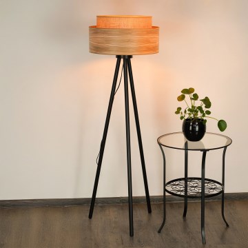 Brilagi - Lampa podłogowa MONTANA BOHO 1xE27/15W/230V brązowe/czarne