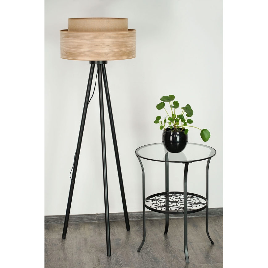 Brilagi - Lampa podłogowa MONTANA BOHO 1xE27/15W/230V brązowe/czarne