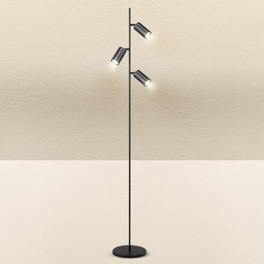 Brilagi - Lampa podłogowa SELE 3xGU10/30W/230V czarny