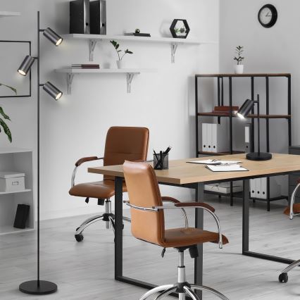 Brilagi - Lampa podłogowa SELE 3xGU10/30W/230V czarny