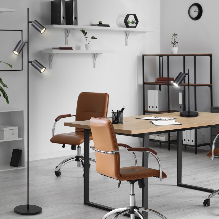 Brilagi - Lampa podłogowa SELE 3xGU10/30W/230V czarny