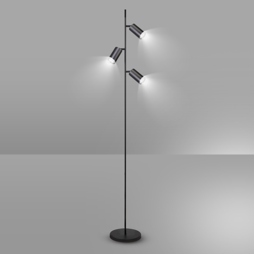 Brilagi - Lampa podłogowa SELE 3xGU10/30W/230V czarny
