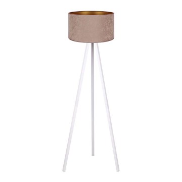 Brilagi - Lampa podłogowa VELVET 1xE27/60W/230V biały/beżowy
