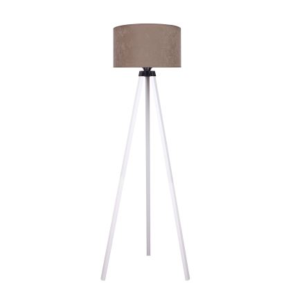 Brilagi - Lampa podłogowa VELVET 1xE27/60W/230V biały/beżowy