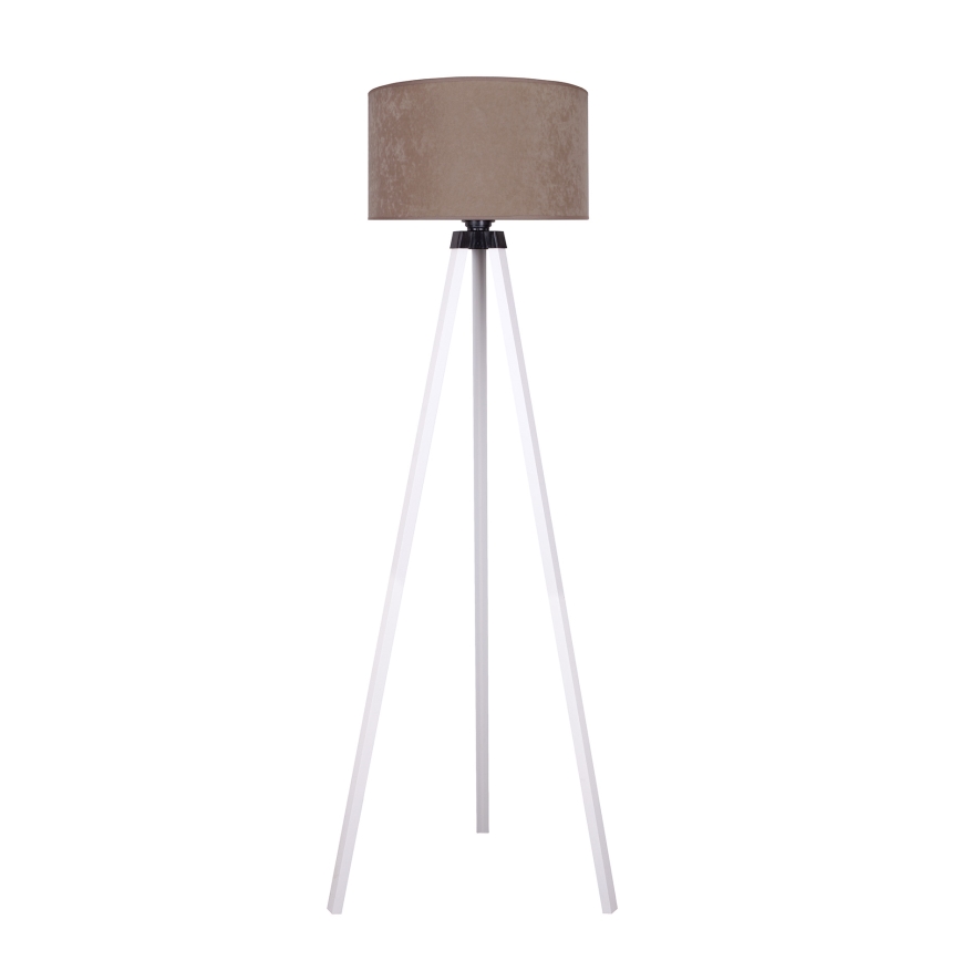 Brilagi - Lampa podłogowa VELVET 1xE27/60W/230V biały/beżowy