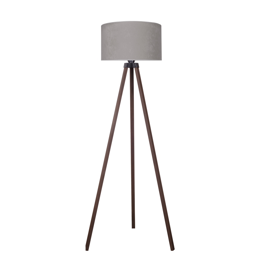 Brilagi - Lampa podłogowa VELVET 1xE27/60W/230V brązowy/szary