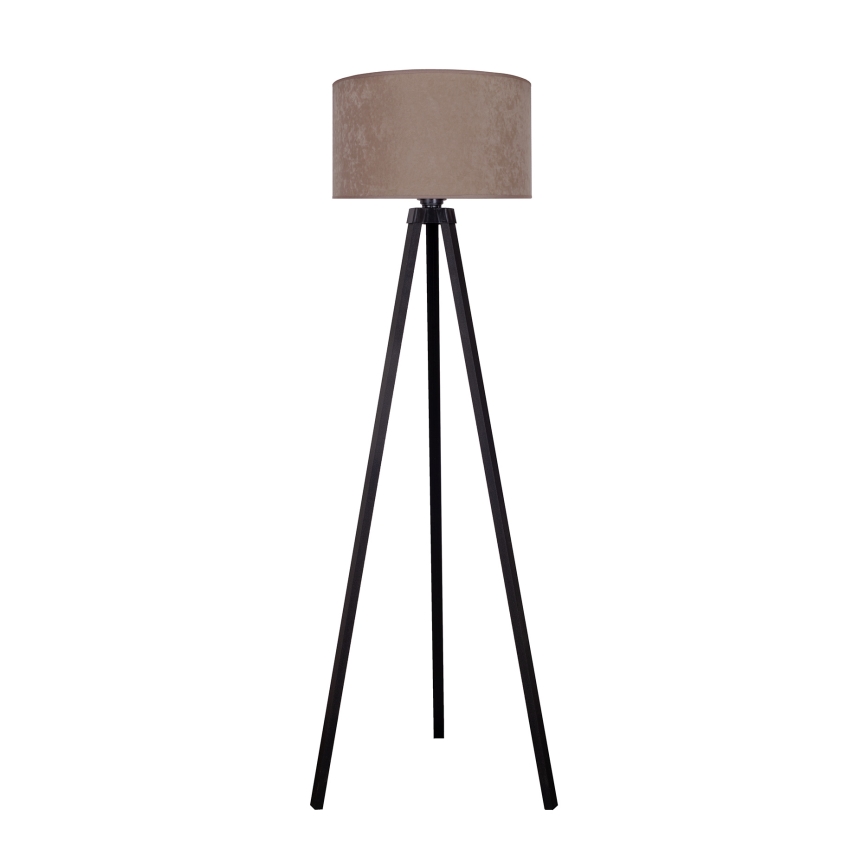 Brilagi - Lampa podłogowa VELVET 1xE27/60W/230V czarny/beżowy
