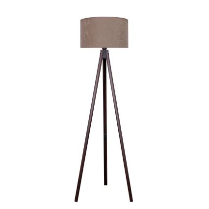Brilagi - Lampa podłogowa VELVET 1xE27/60W/230V wenge/beżowa
