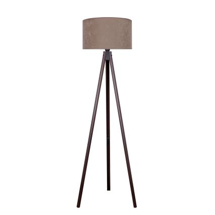 Brilagi - Lampa podłogowa VELVET 1xE27/60W/230V wenge/beżowa