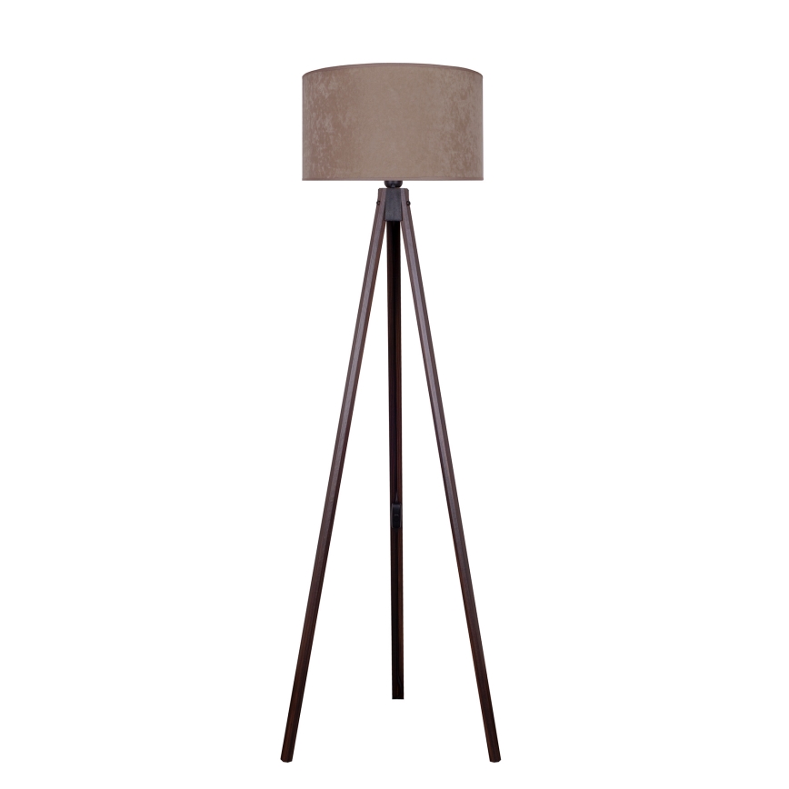 Brilagi - Lampa podłogowa VELVET 1xE27/60W/230V wenge/beżowa