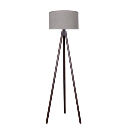 Brilagi - Lampa podłogowa VELVET 1xE27/60W/230V wenge/szara