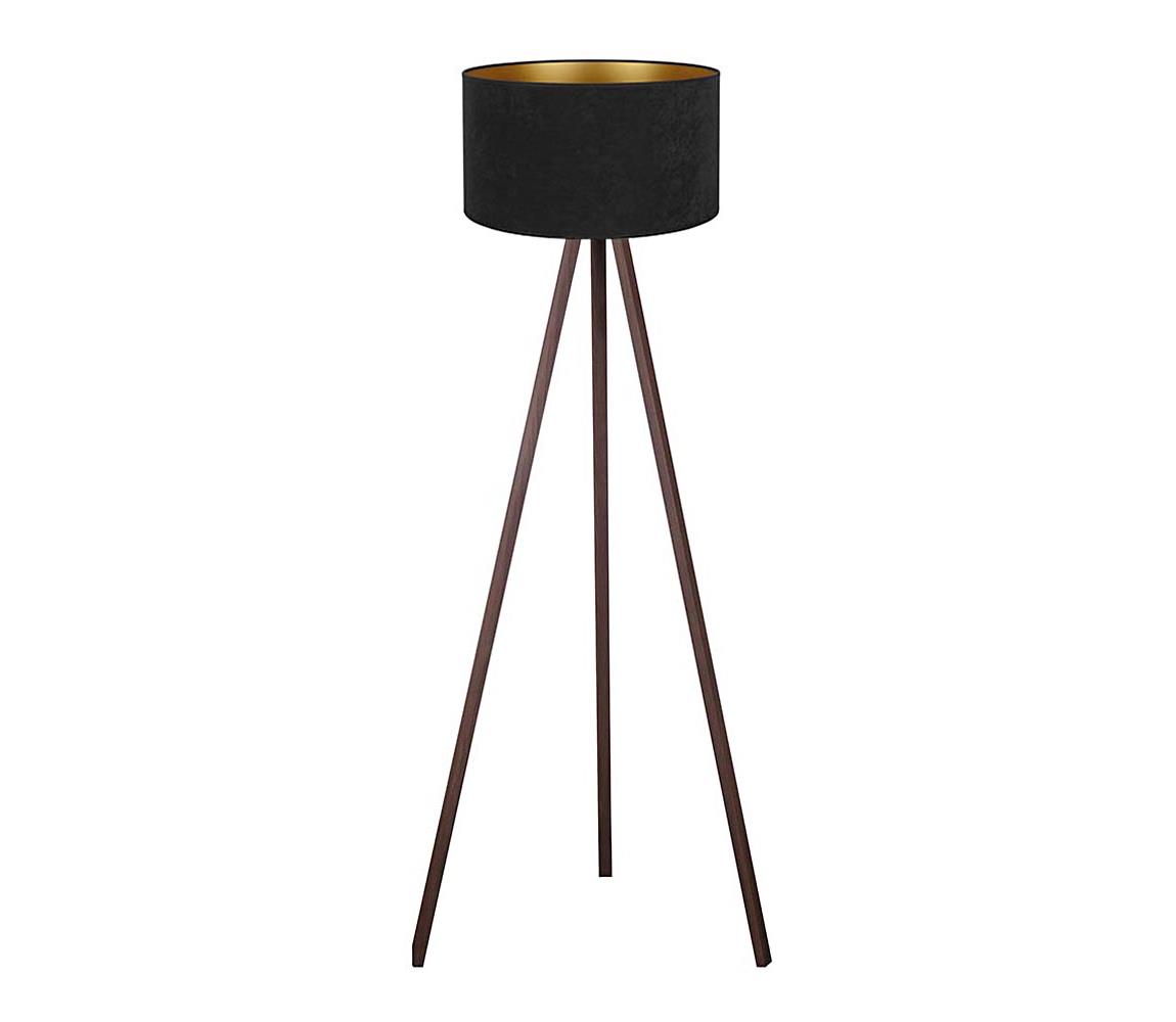 Brilagi - Lampa podłogowa VELVET 1xE27/60W/230V brązowy/czarny