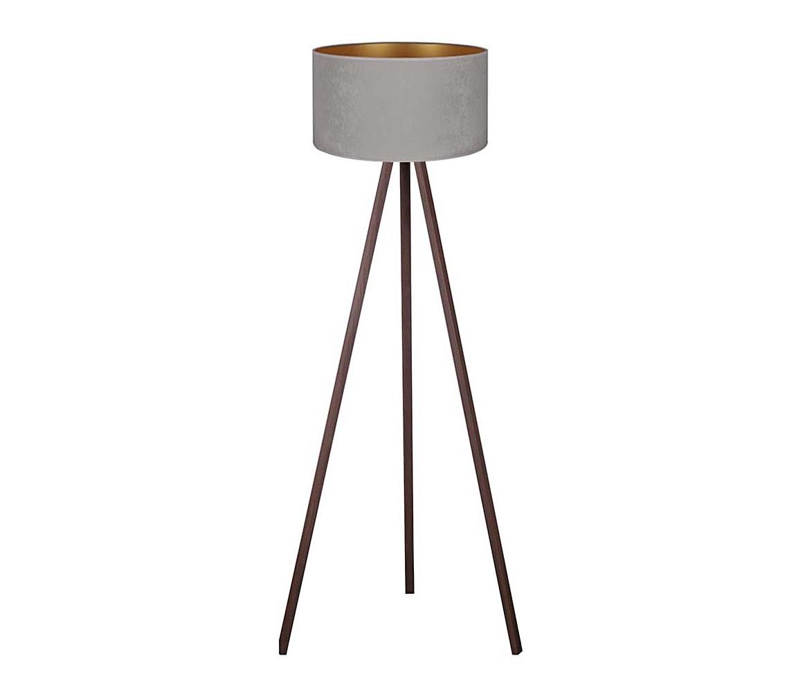 Brilagi - Lampa podłogowa VELVET 1xE27/60W/230V brązowy/szary