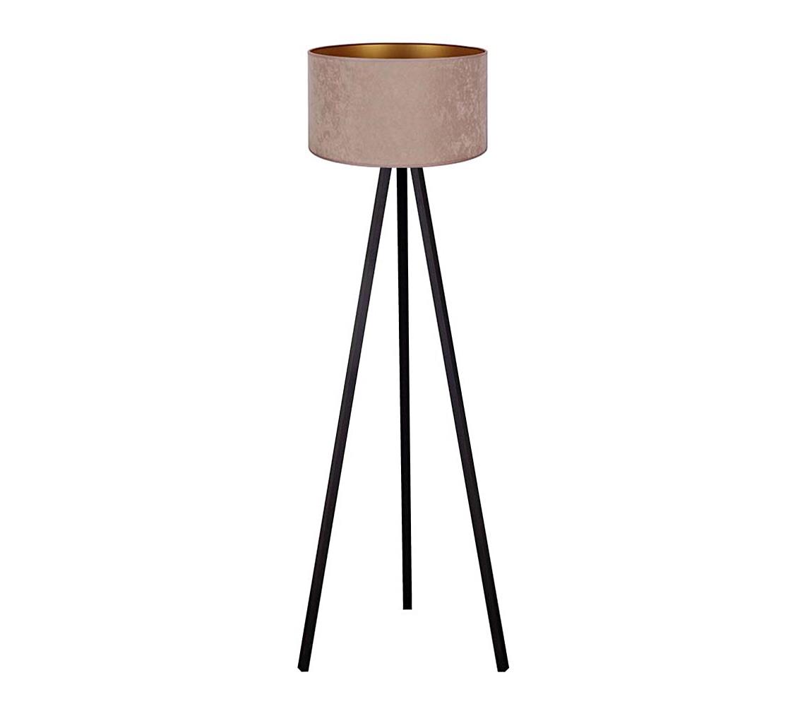 Brilagi - Lampa podłogowa VELVET 1xE27/60W/230V czarny/beżowy
