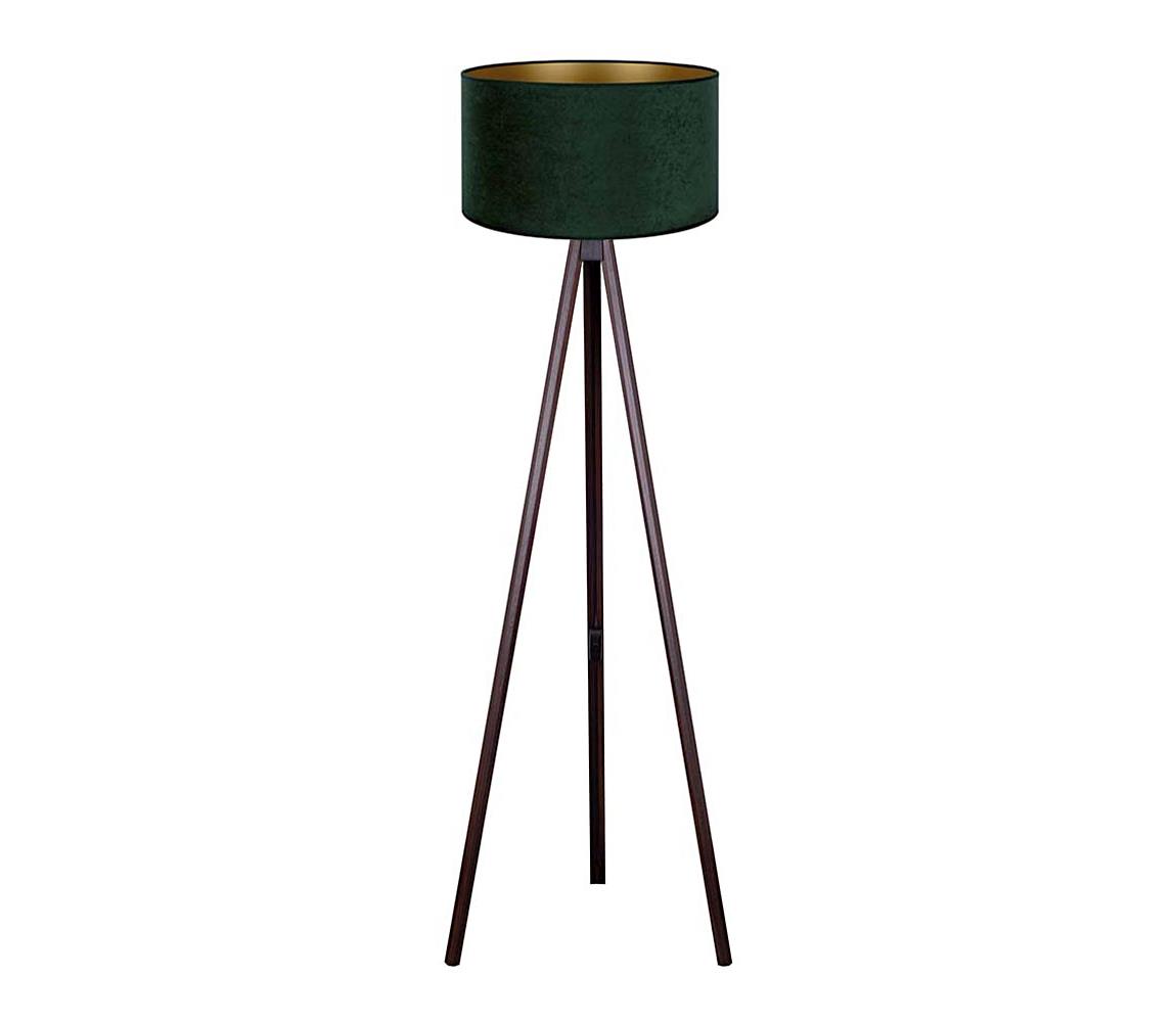 Brilagi - Lampa podłogowa VELVET 1xE27/60W/230V wenge/zielona