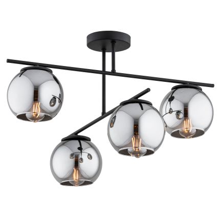 BRILAGI - Lampa przysufitowa DIOR 4xE27/60W/230V czarna/przydymiona szara