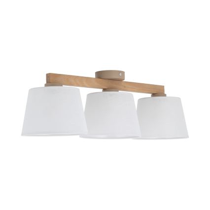 BRILAGI - Lampa przysufitowa LED LATTE SABIA 3xE27/15W/230V sosna/biała