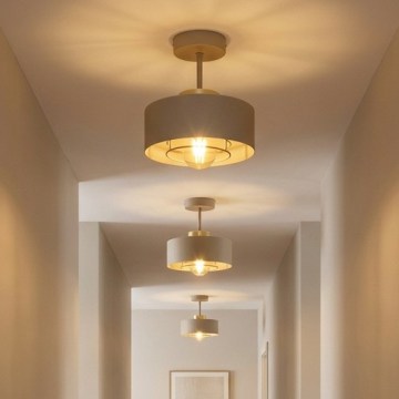 BRILAGI - Lampa przysufitowa SPRING 1xE27/60W/230V śr. 20 cm beżowa/złota