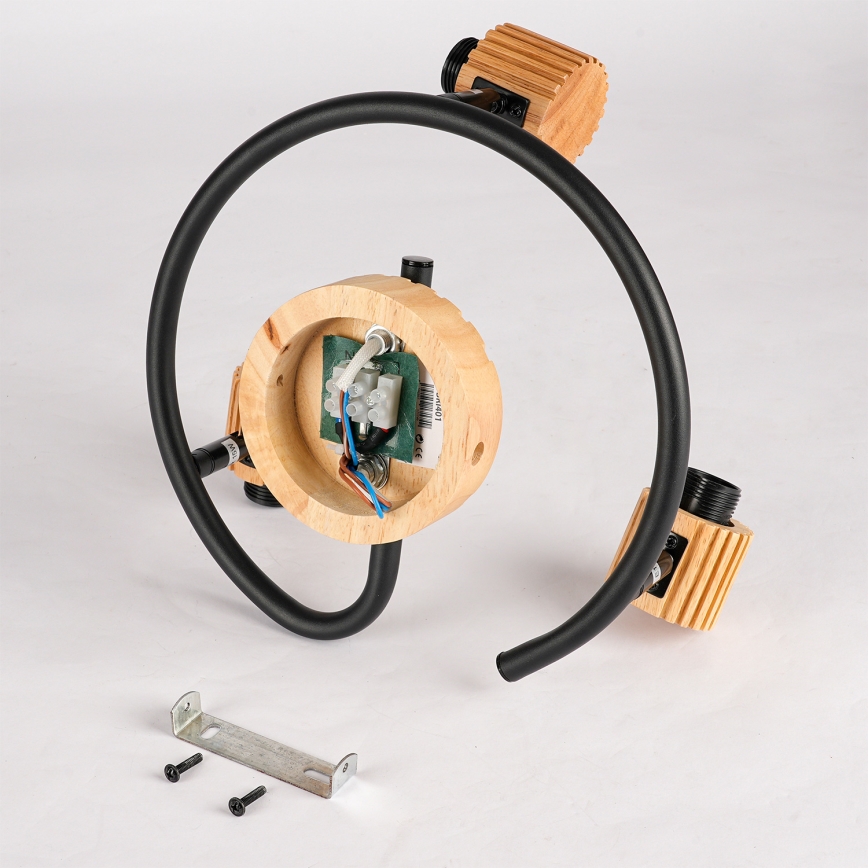 Brilagi - Lampa punktowa HYGGE 3xE14/15W/230V drewno/dymione