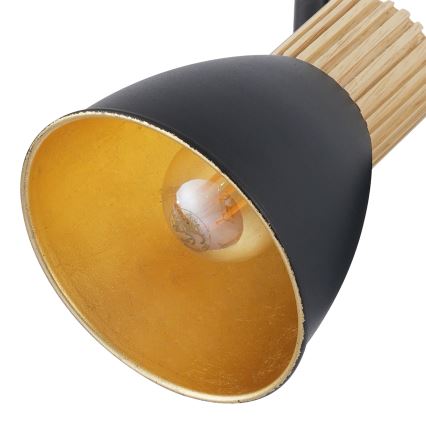 Brilagi - Lampa punktowa ODENSE 3xE14/10W/230V drewno kauczukowe/czarny