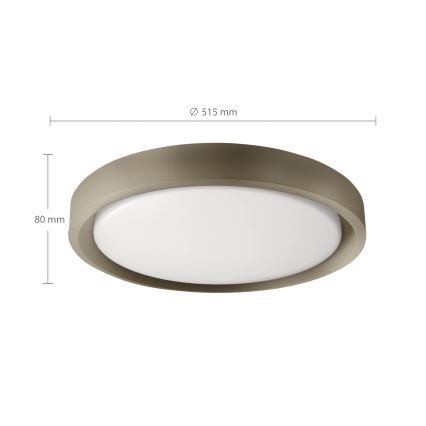 Brilagi - ściemnialna oprawa sufitowa LED MATTEO LED/60W/230V 3000-6500K Ø 51,5 cm taupe + pilot zdalnego sterowania