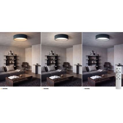 Brilagi - Ściemnialna oprawa sufitowa LED VELVET SMART VARI LED/36W/230V 3000-6500K Ø 55 cm zielona + pilot zdalnego sterowania