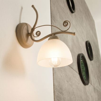 Brilagi - Lampa ścienna ANTICO MODERN 1xE27/60W/230V beżowa