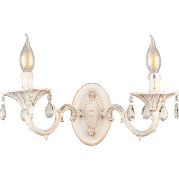 Brilagi - Lampa ścienna CLASSIC 2xE14/10W/230V kremowa/patyna