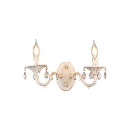 Brilagi - Lampa ścienna CLASSIC 2xE14/10W/230V kremowa/patyna