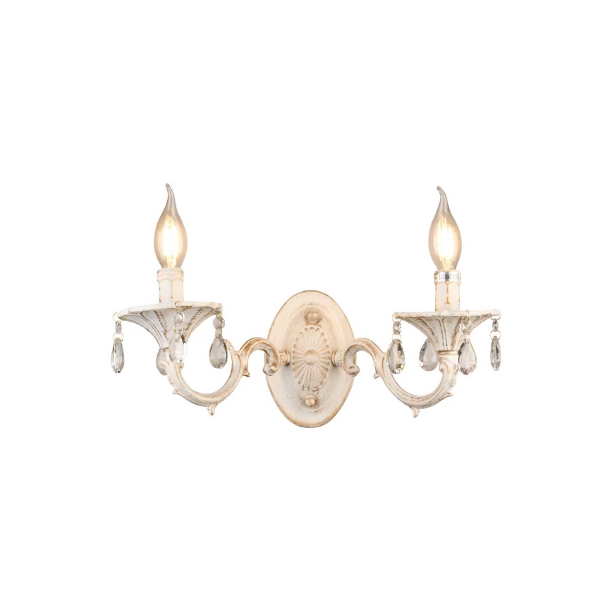 Brilagi - Lampa ścienna CLASSIC 2xE14/10W/230V kremowa/patyna