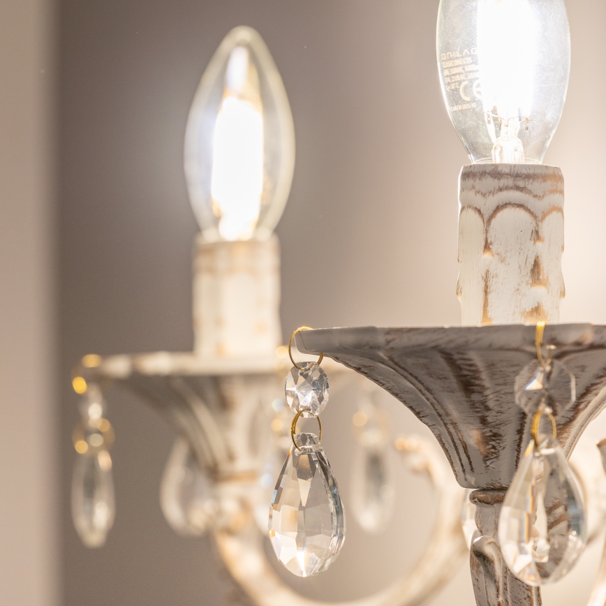 BRILAGI - Lampa ścienna CLASSIC 2xE14/10W/230V kremowa/patyna