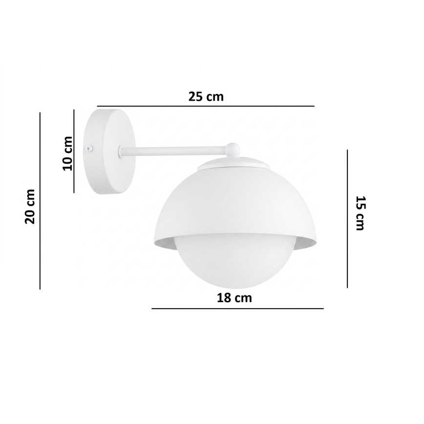 BRILAGI - Lampa ścienna COSMO 1xE27/60W/230V biała/złota