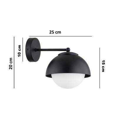 BRILAGI - Lampa ścienna COSMO 1xE27/60W/230V czarna